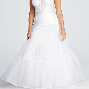 Plus size ballgown bridal slip